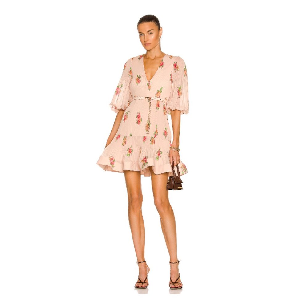 Zimmermann Pleated Mini Dress